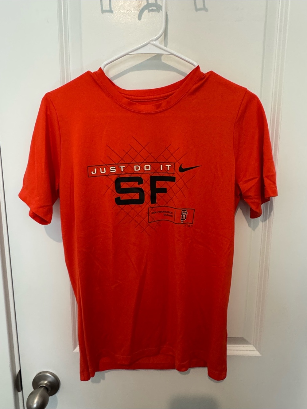 NWOT Nike Orange "Just Do It" SF Giants Graphic Tee
